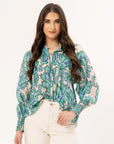 LEILA + LUCA ENCOURAGE TOP - AQUA CHARM