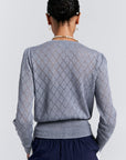 KAREN WALKER PEARL LACE CARDIGAN