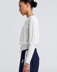 KAREN WALKER PEARL LACE CARDIGAN