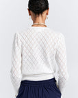 KAREN WALKER PEARL LACE CARDIGAN