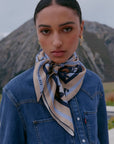 KAREN WALKER WANDERLUST CLASSIC SILK SCARF