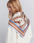KAREN WALKER CAROUSEL CLASSIC SILK SCARF