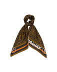 KAREN WALKER LEOPARD CLASSIC SILK SCARF