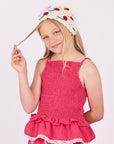 EVE GIRL MATILDA SHIRRED TOP