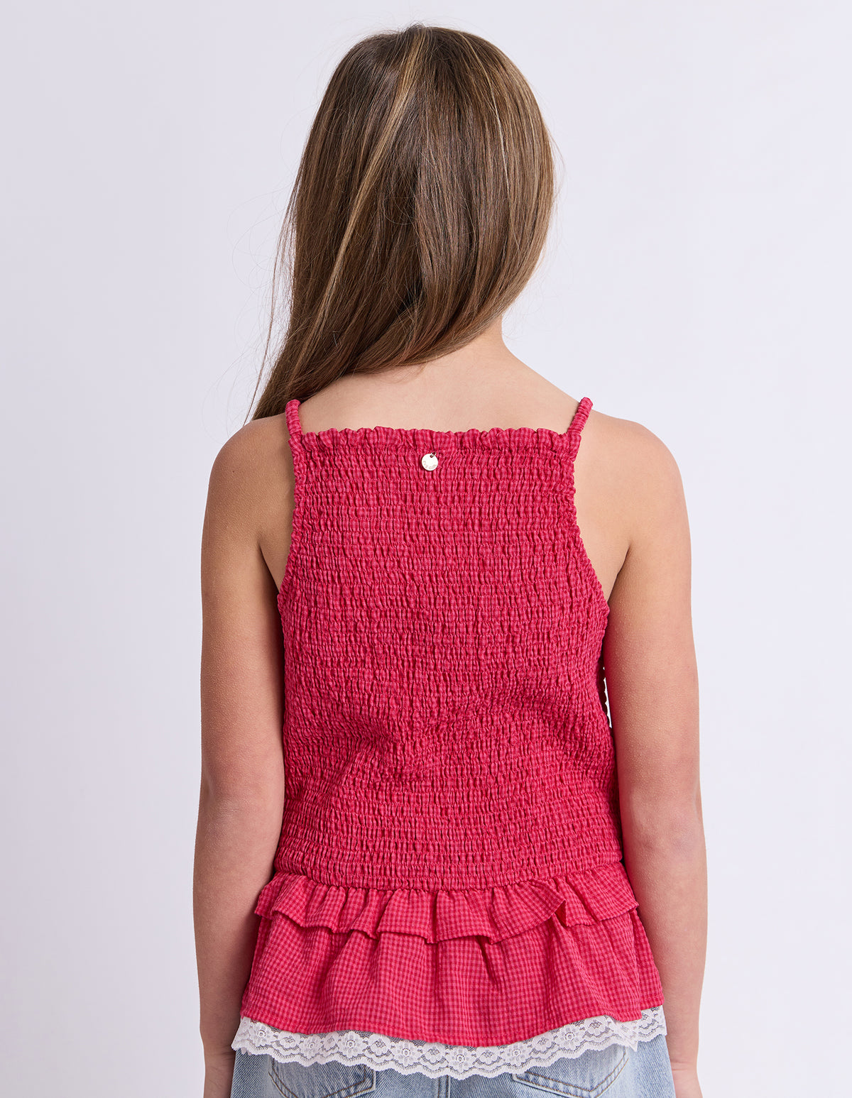 EVE GIRL MATILDA SHIRRED TOP