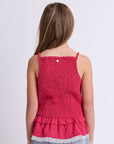 EVE GIRL MATILDA SHIRRED TOP