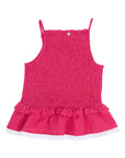 EVE GIRL MATILDA SHIRRED TOP