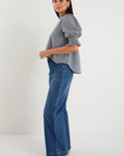 IVY + JACK AFFECTION GINGHAM HIGH NECK TOP