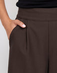 AMONG THE BRAVE PETITE INSTINCTIVE WIDE LEG ELASTIC BACK PANTS