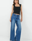 STORIES BE TOLD IRONIC WIDE LEG PANELLED JEANS