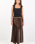STORIES BE TOLD PRODIGY SATIN CUT MAXI DSKIRT