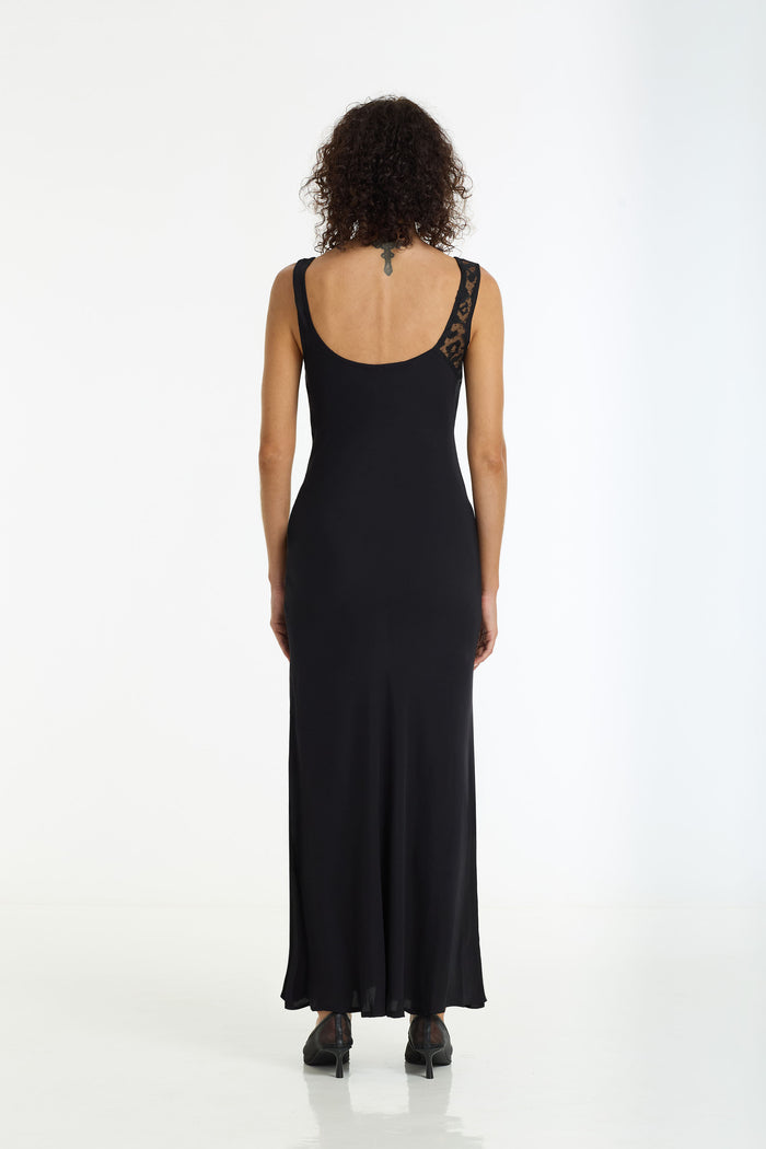 BLAK ALEX BIAS CUT MAXI DRESS