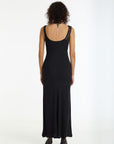 BLAK ALEX BIAS CUT MAXI DRESS