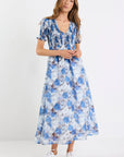 AMONG THE BRAVE APERTURE MIDI DRESS