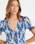 AMONG THE BRAVE APERTURE MIDI DRESS