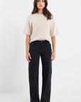 STORIES BE TOLD CONCERT MID RISE WIDE LEG WELT POCKET JEAN