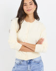 STORIES BE TOLD AUTOGRAPH SOFT FINE GAUGE CREWNECK CARDIGAN