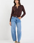 STORIES BE TOLD AUTOGRAPH SOFT FINE GAUGE CREWNECK CARDIGAN