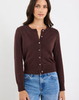 STORIES BE TOLD AUTOGRAPH SOFT FINE GAUGE CREWNECK CARDIGAN