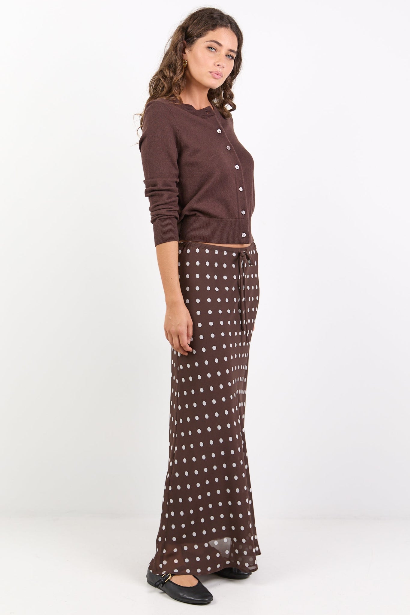 AMONG THE BRAVE RALLY TIE WAIST MAXI SKIRT