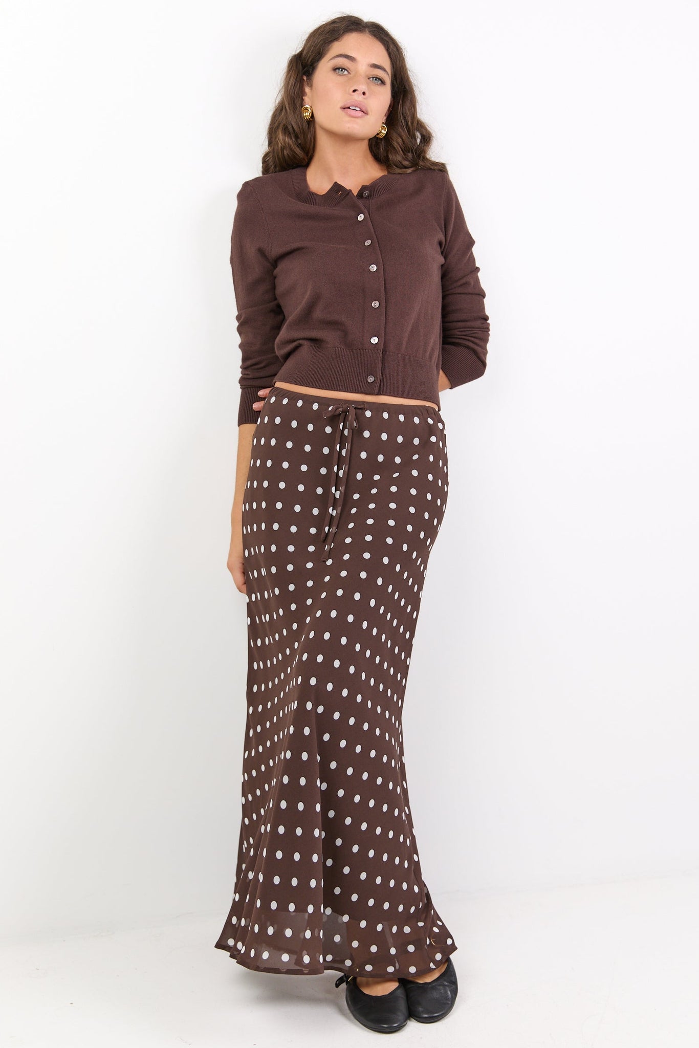 AMONG THE BRAVE RALLY TIE WAIST MAXI SKIRT