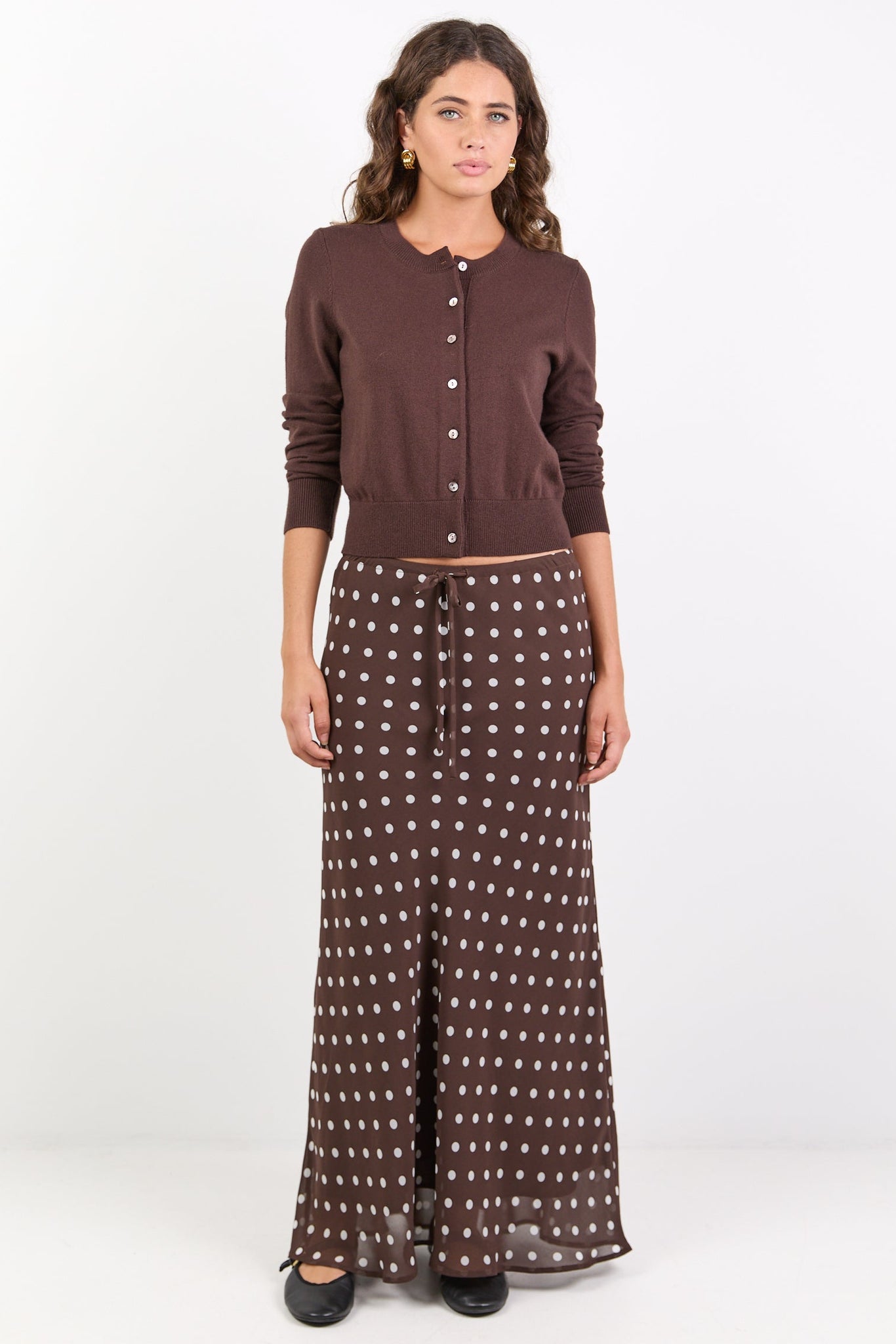 AMONG THE BRAVE RALLY TIE WAIST MAXI SKIRT