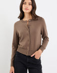 STORIES BE TOLD AUTOGRAPH SOFT FINE GAUGE CREWNECK CARDIGAN