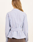 STORIES BE TOLD AXIOM WRAP WAIST TIE SHIRT