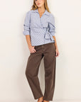 STORIES BE TOLD AXIOM WRAP WAIST TIE SHIRT