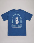 JUST ANOTHER FISHERMAN BEERS BEFORE LUNCH SEA TEE - MILITARY BLUE