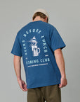 JUST ANOTHER FISHERMAN BEERS BEFORE LUNCH SEA TEE - MILITARY BLUE