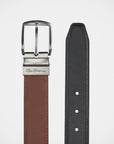 BEN SHERMAN REVERSIBLE BELT TAN/BLACK