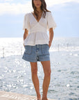 IVY + JACK KINDLY POCKET FRONT DENIM SHORTS
