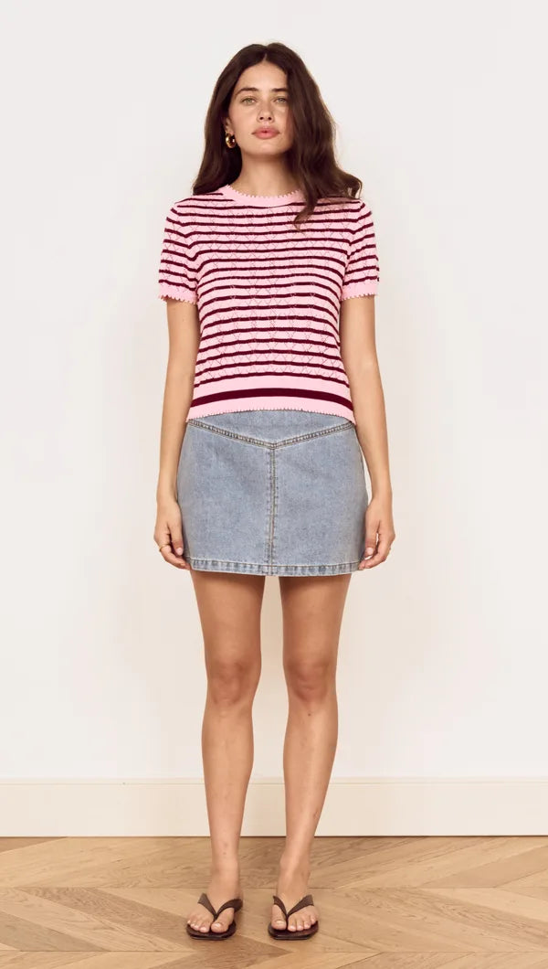 MINK PINK CALLA KNIT TEE