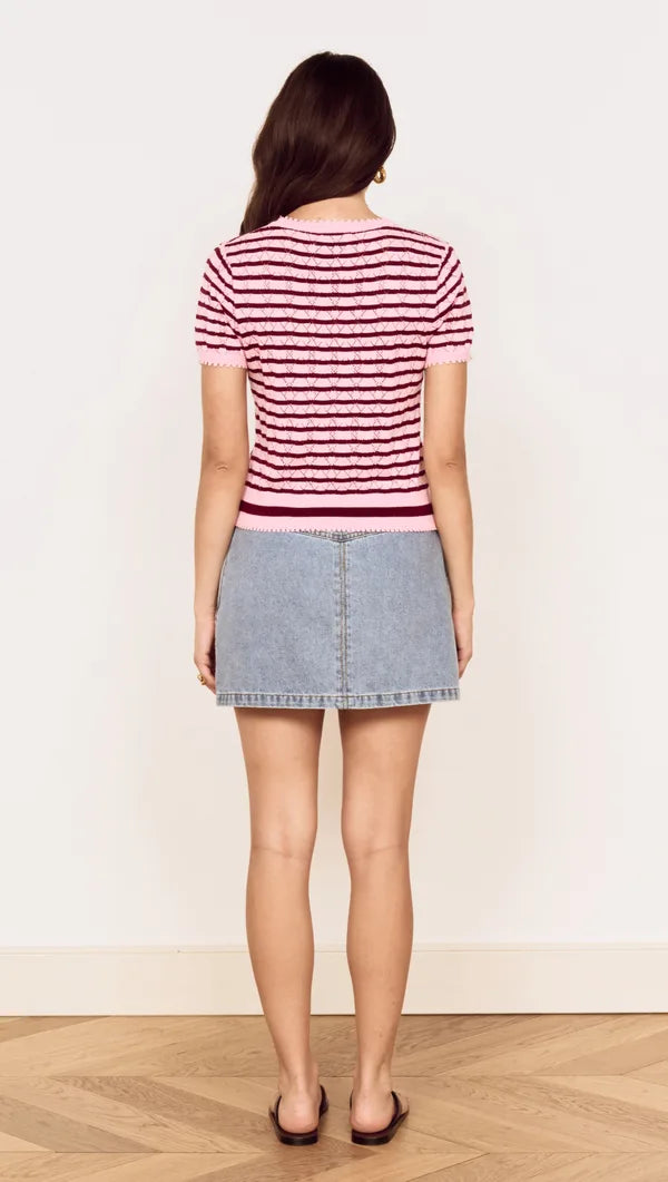 MINK PINK CALLA KNIT TEE