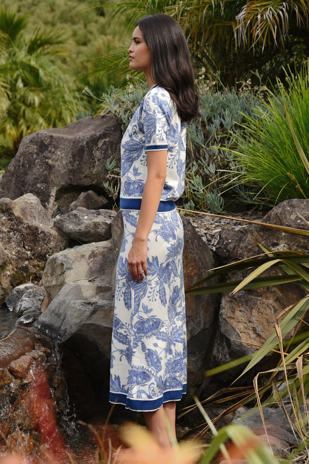 COOP BLEU PRINT SKIRT