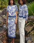 COOP BLEU PRINT SKIRT