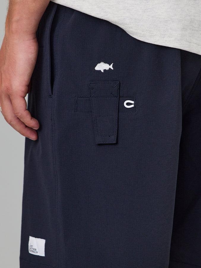 JUST ANOTHER FISHERMAN CREWMAN SHORTS 2.0 - NAVY