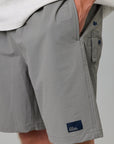 JUST ANOTHER FISHERMAN CREWMAN SHORTS 2.0 - STEEL GREY