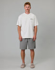 JUST ANOTHER FISHERMAN CREWMAN SHORTS 2.0 - STEEL GREY