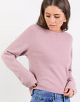 STORIES BE TOLD CAMELIA ALPACA BLEND LONG SLEEVE CREWNECK KNIT JUMPER