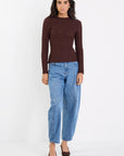 AMONG THE BRAVE CAPTIVE LACE KNIT LONG SLEEVE TOP