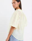 IVY + JACK CLOSURE SUNGHINE SHEER HIGH NECK BUTTONED SS TOP