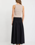 STORIES BE TOLD ADVENTURE VOTTON SHIRRED WAIST MAXI SKIRT