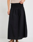 STORIES BE TOLD ADVENTURE VOTTON SHIRRED WAIST MAXI SKIRT