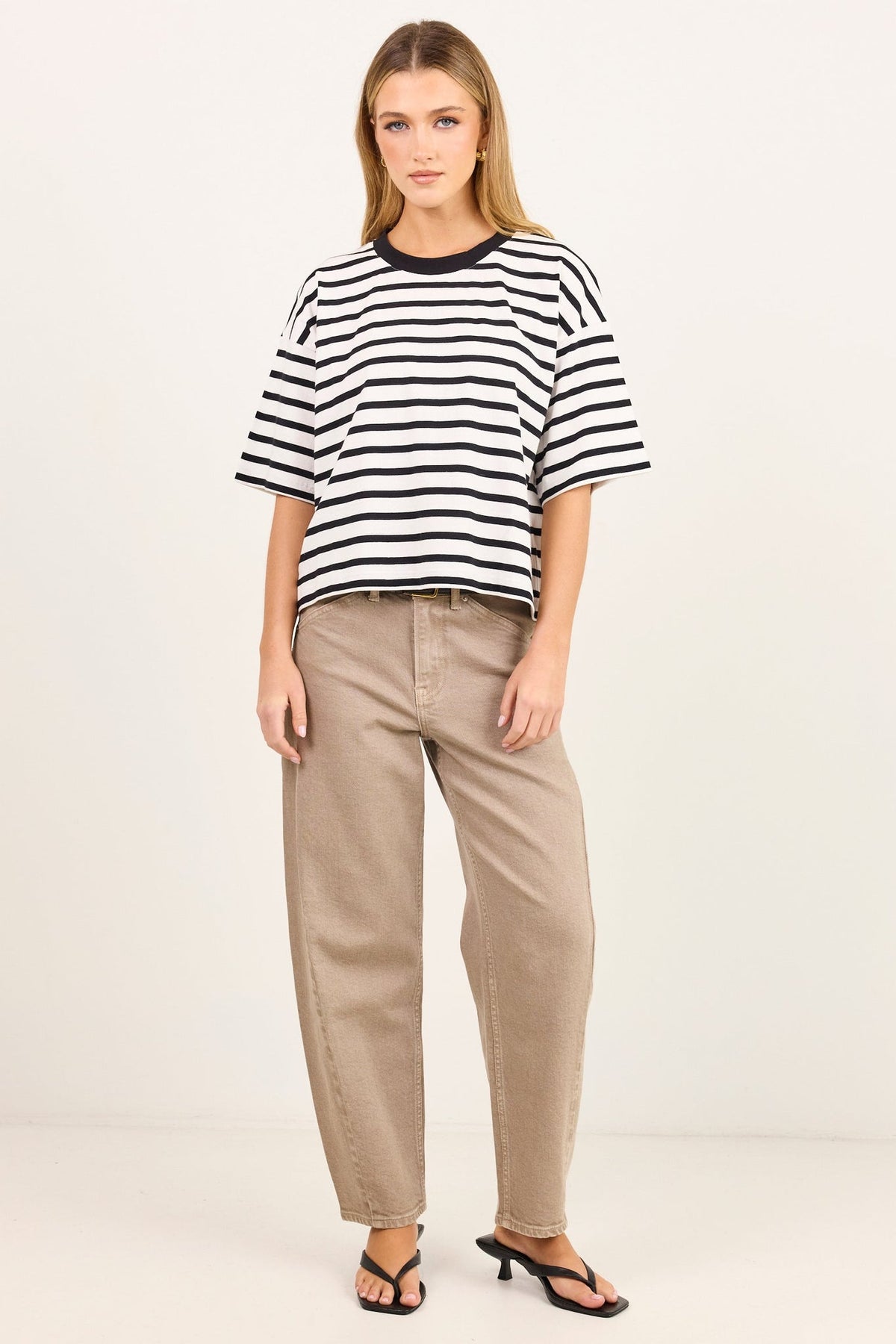 STORIES BE TOLD COHESIAN OVERSIZED CONTRAST BINDING BOXY SS TEE