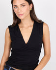 STORIES BE TOLD CONNECT JERSEY CROSS FRONT TOP