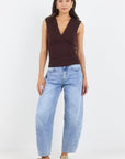 STORIES BE TOLD CONNECT JERSEY CROSS FRONT TOP