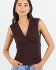 STORIES BE TOLD CONNECT JERSEY CROSS FRONT TOP