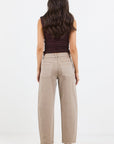STORIES BE TOLD IDOLISE TAUPE STRETCH SOFT BARREL JEAN